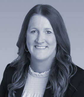 Black and White Photo of Erin Thorson