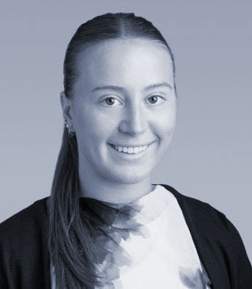 Black and White Photo of Marlo Hudson