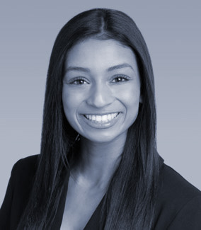 Black and White Photo of Rea Sharma