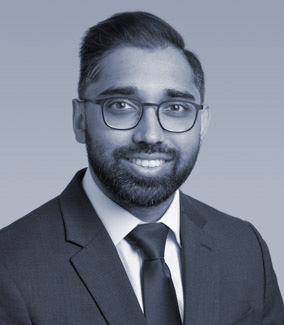 Black and White Photo of Niraj Patel